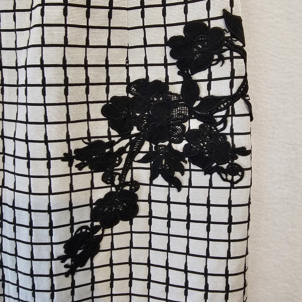 Betsey Johnson Black and White Grid Mini Dress - Picture 4 of 10